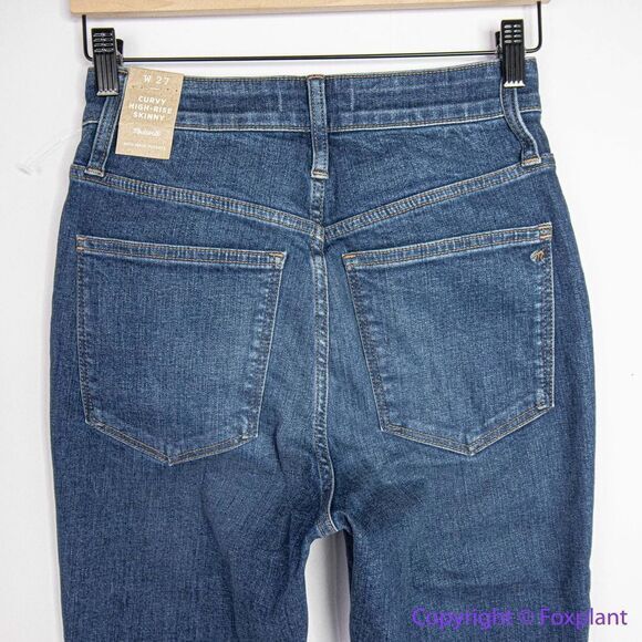 NEW Madewell Curvy High-Rise Skinny Jeans in‎ Lanette Wash, 27 - Picture 8 of 15